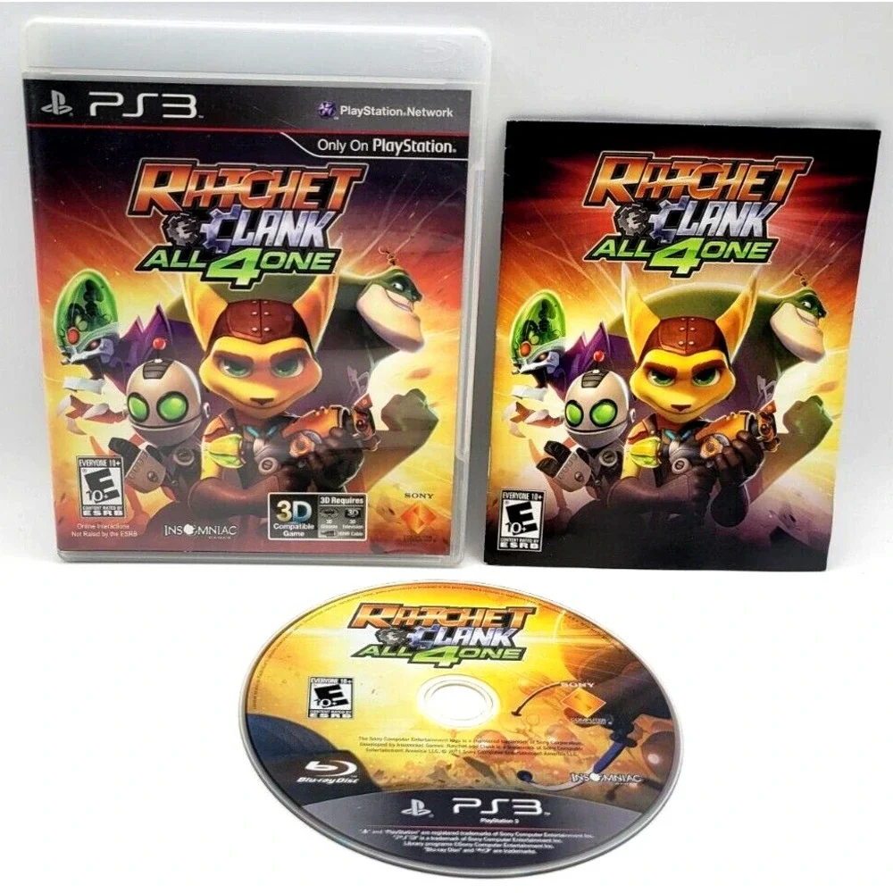 Ratchet & Clank: All 4 One (Sony PlayStation 3, 2011) Complete Tested Working
